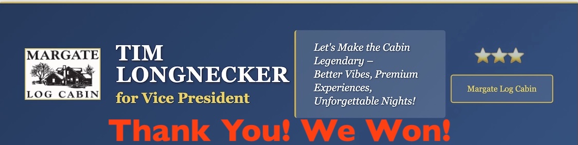 Margate Log Cabin Banner