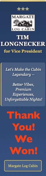 Margate Log Cabin Side Ad